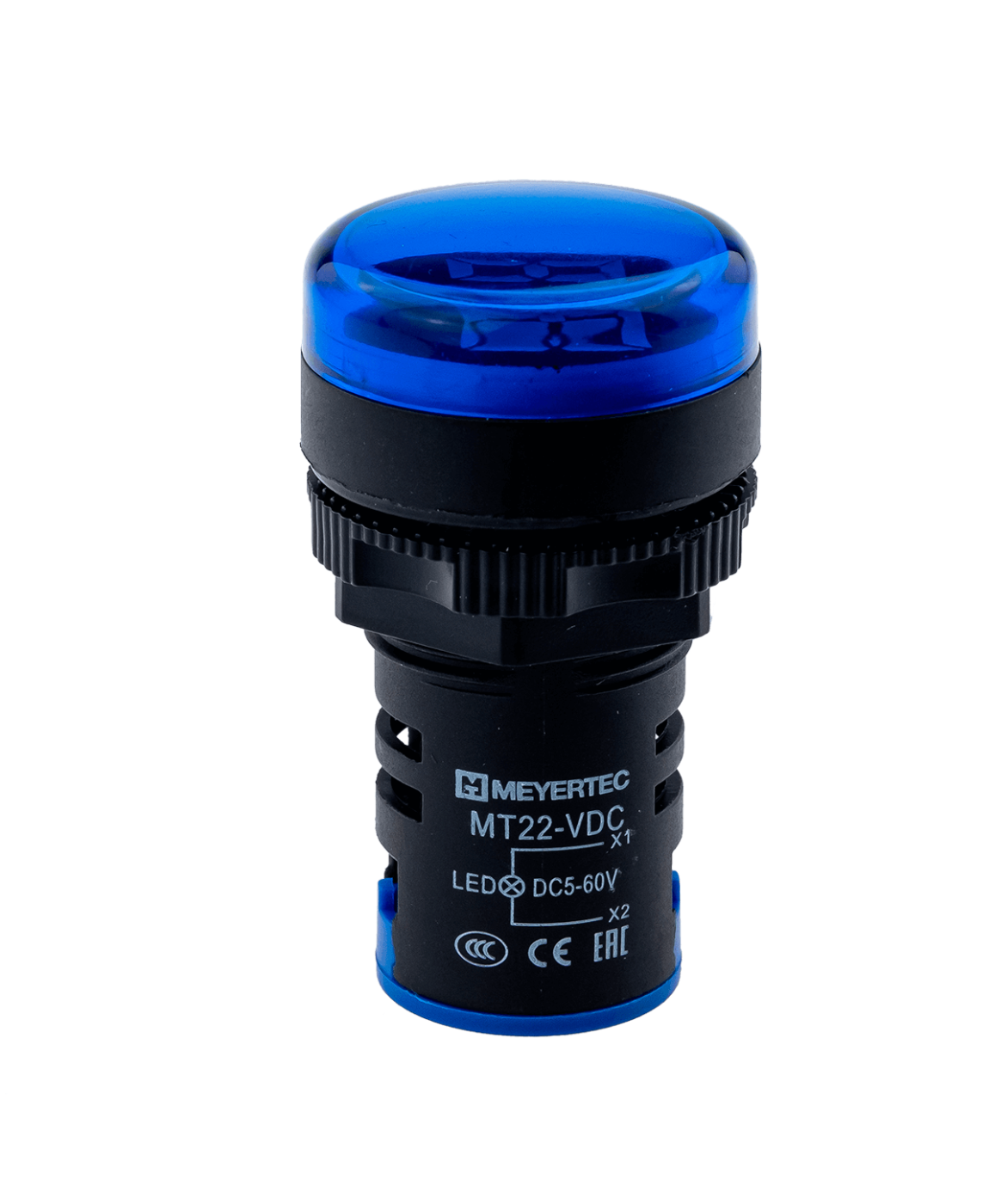 MT22-VDC6 MEYERTEC Индикатор напряжения, 5-60V DC, синий, пластик 1 MT22-VDC6