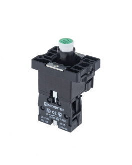 MTB2-EW633 MEYERTEC Основание с модулем подсветки, 1NO блок-контакт, зеленый, 220V AC/DC, пластик