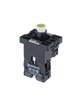 MTB2-EW635 MEYERTEC Основание с модулем подсветки, 1NO блок-контакт, желтый, 220V AC/DC, пластик
