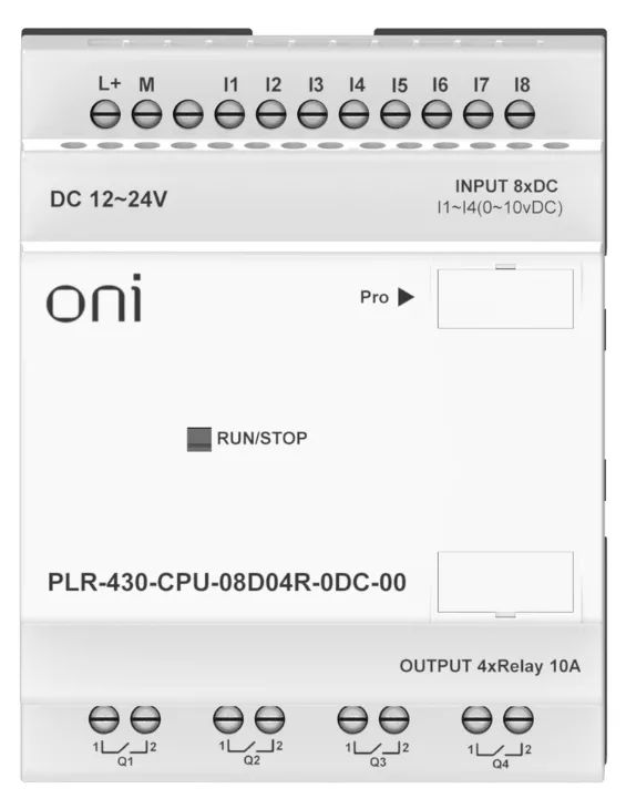 PLR-430-CPU-08D04R-0AC-00 ONI Модуль ЦПУ 8 DI 4 RO 220 AC без экрана Реле 3 PLR-430-CPU-08D04R-0AC-00 ONI Модуль ЦПУ 8 DI 4 RO 220 AC без экрана Реле — изображение 3