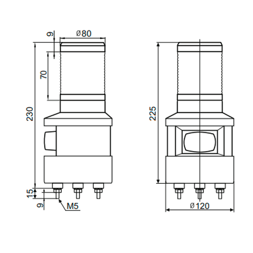 SFL100B-024-R INNOCONT Светосигнальный маячок d=120мм, 24В, Красный, IP54 2 SFL100B-024-R INNOCONT Светосигнальный маячок d=120мм, 24В, Красный, IP54 — изображение 2