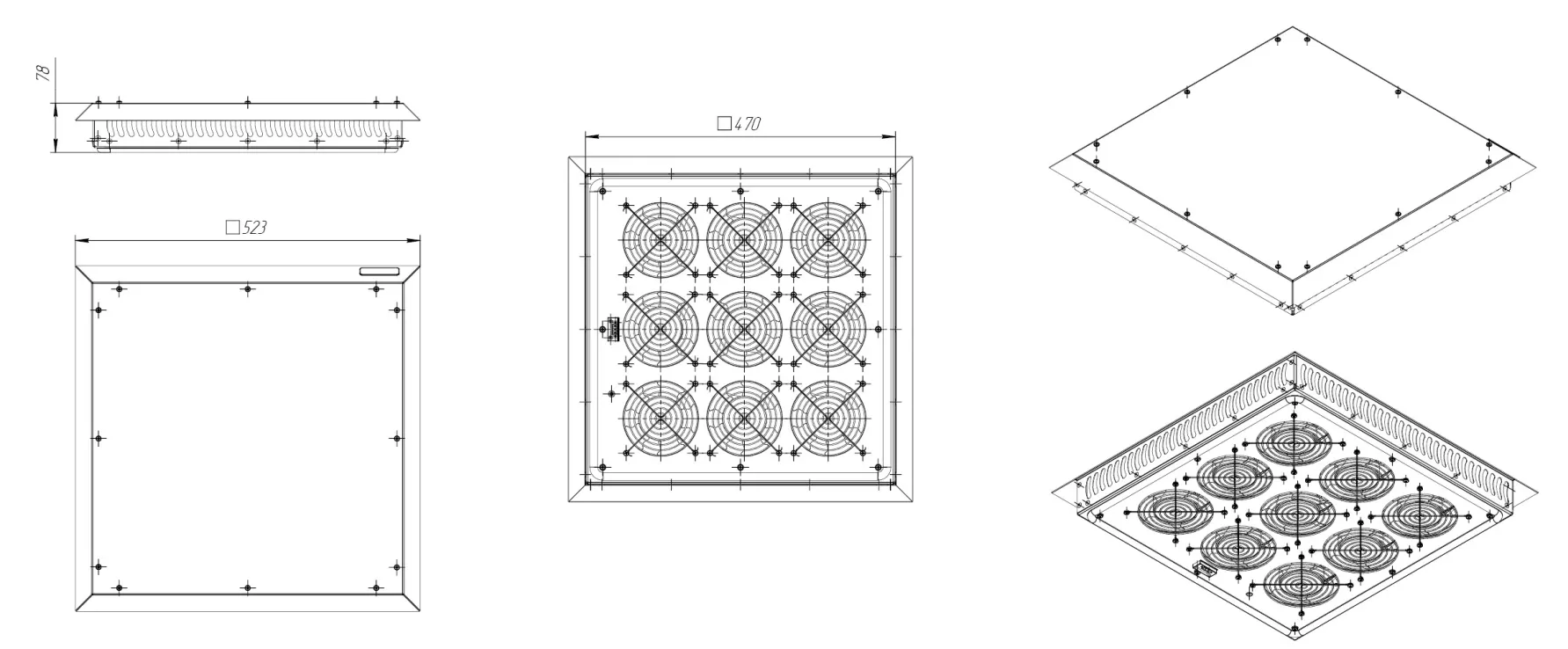 GRO-129-00 SILART Вентилятор Крышный IP22 230В 830 м3/ч 3 silart-gro-foto12.png
