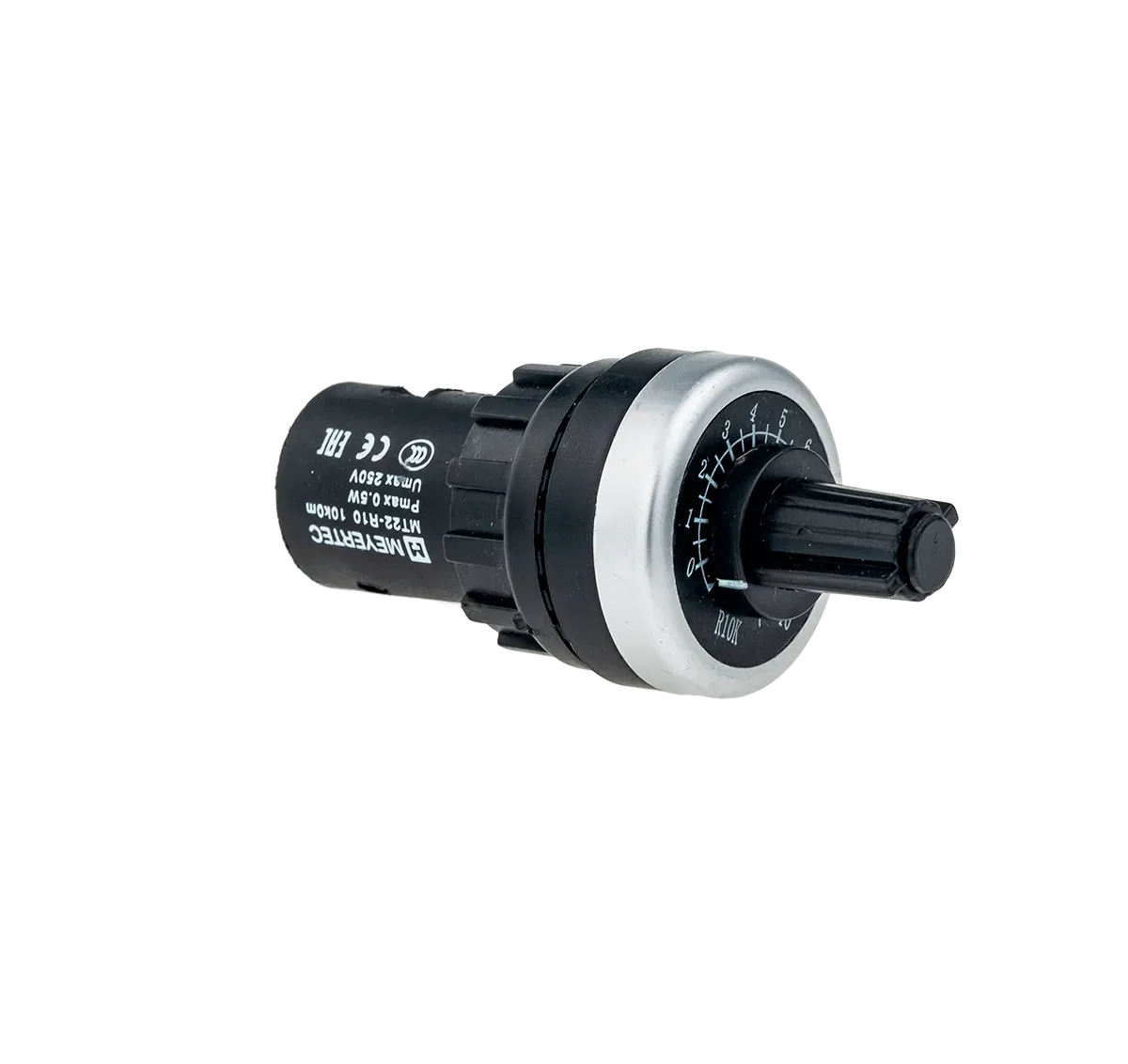 MT22-R10 MEYERTEC Потенциометр, 10 кОм, IP65, пластик 2 MT22-R10 MEYERTEC Потенциометр, 10 кОм, IP65, пластик — изображение 2