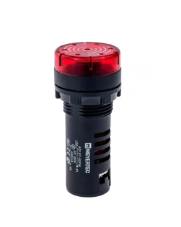 MT22-SM220 MEYERTEC Зуммер с подсветкой, 80дБ, красный, 220V AС, IP40, пластик