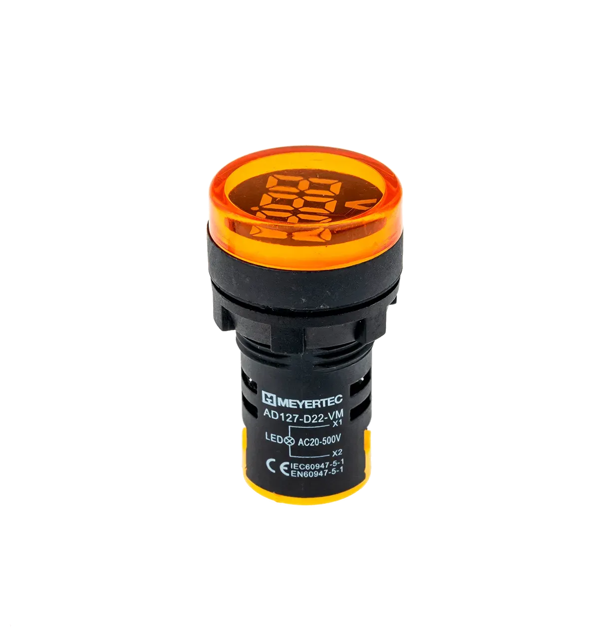 MT22-VM5 MEYERTEC Индикатор напряжения, 20-500V AC, желтый, пластик 1 MT22-VM5
