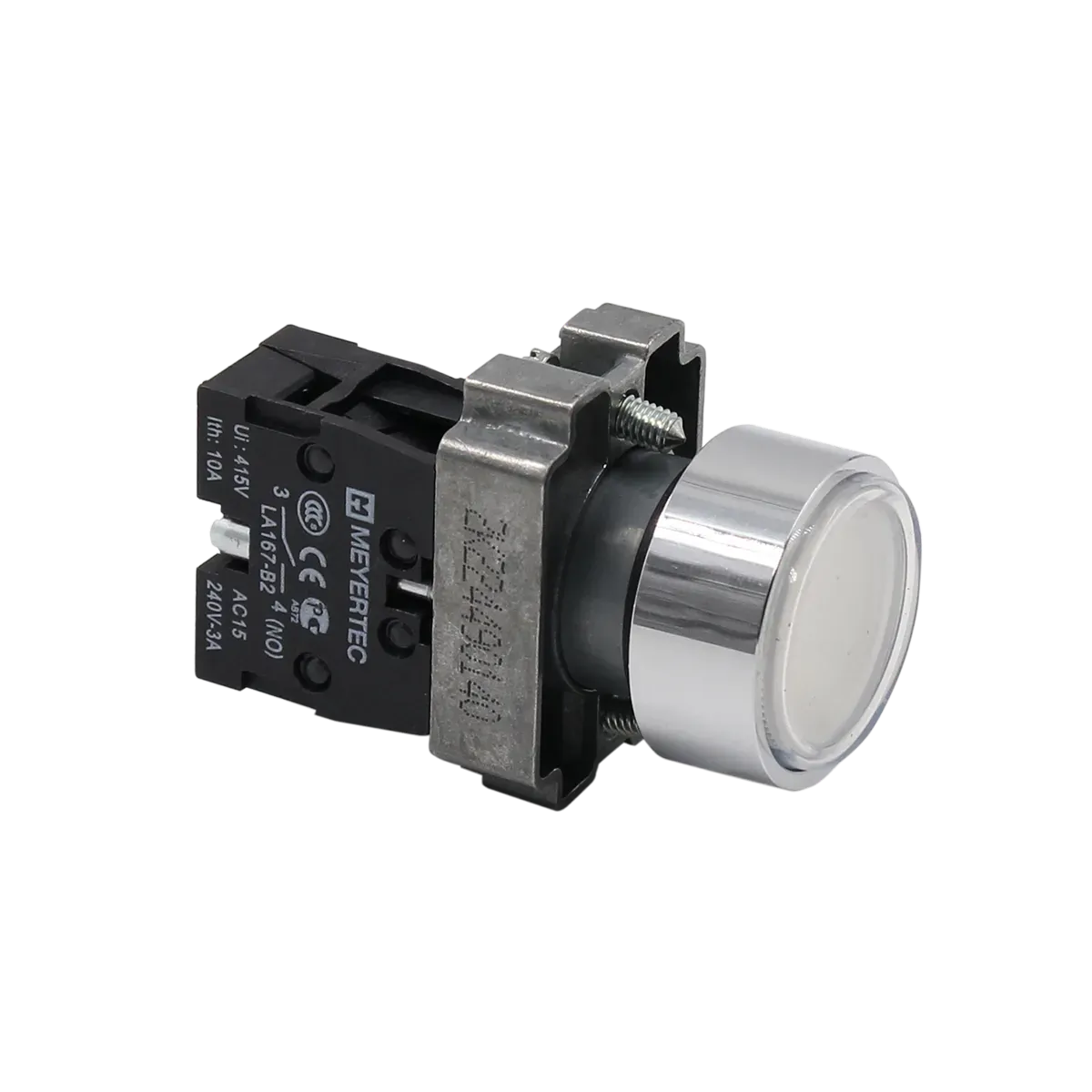 MTB2-BAF11 MEYERTEC Кнопка плоская белая, 1NO, IP67, металл 3 MTB2-BAF11 MEYERTEC Кнопка плоская белая, 1NO, IP67, металл — изображение 3