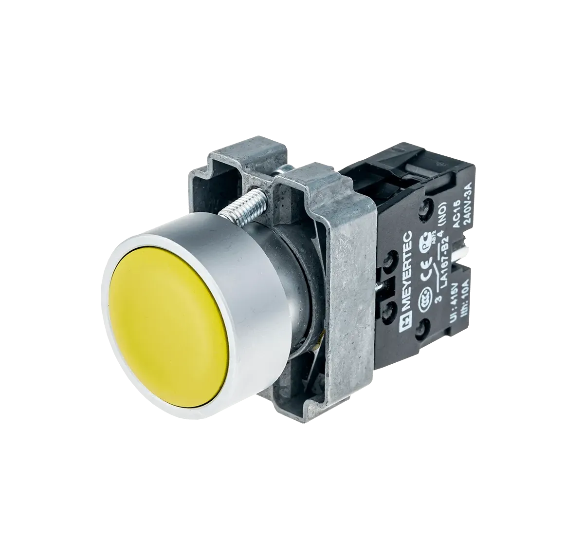 MTB2-BAZ115 MEYERTEC Кнопка плоская, желтая, 1NO, металл 3 MTB2-BAZ115 MEYERTEC Кнопка плоская, желтая, 1NO, металл — изображение 3