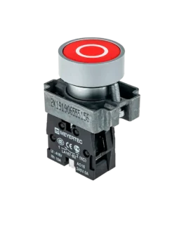 MTB2-BAZ12432 MEYERTEC Кнопка плоская с маркировкой, красная, знак «О», 1NC, металл