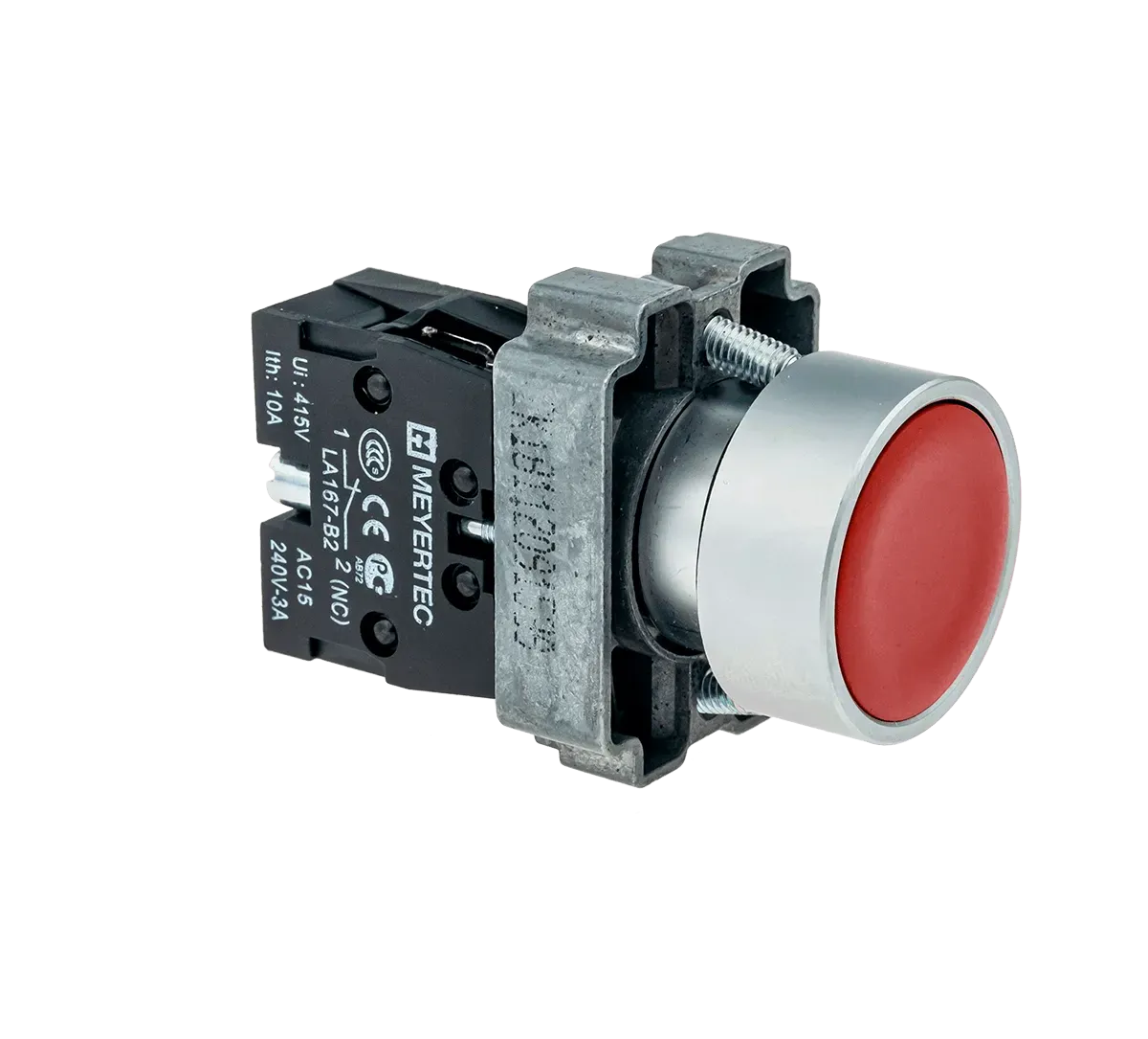 MTB2-BAZ124 MEYERTEC Кнопка плоская, красная, 1NC, металл 3 MTB2-BAZ124 MEYERTEC Кнопка плоская, красная, 1NC, металл — изображение 3