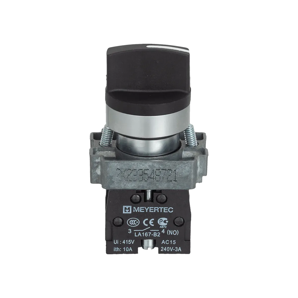 MTB2-BDF33 MEYERTEC Переключатель на 3 положения с фиксацией, короткая ручка, 2NO, IP67, металл 2 MTB2-BDF33 MEYERTEC Переключатель на 3 положения с фиксацией, короткая ручка, 2NO, IP67, металл — изображение 2