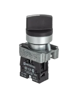 MTB2-BDF41 MEYERTEC Переключатель на 2 положения с возвратом, короткая ручка, 1NO, IP67, металл
