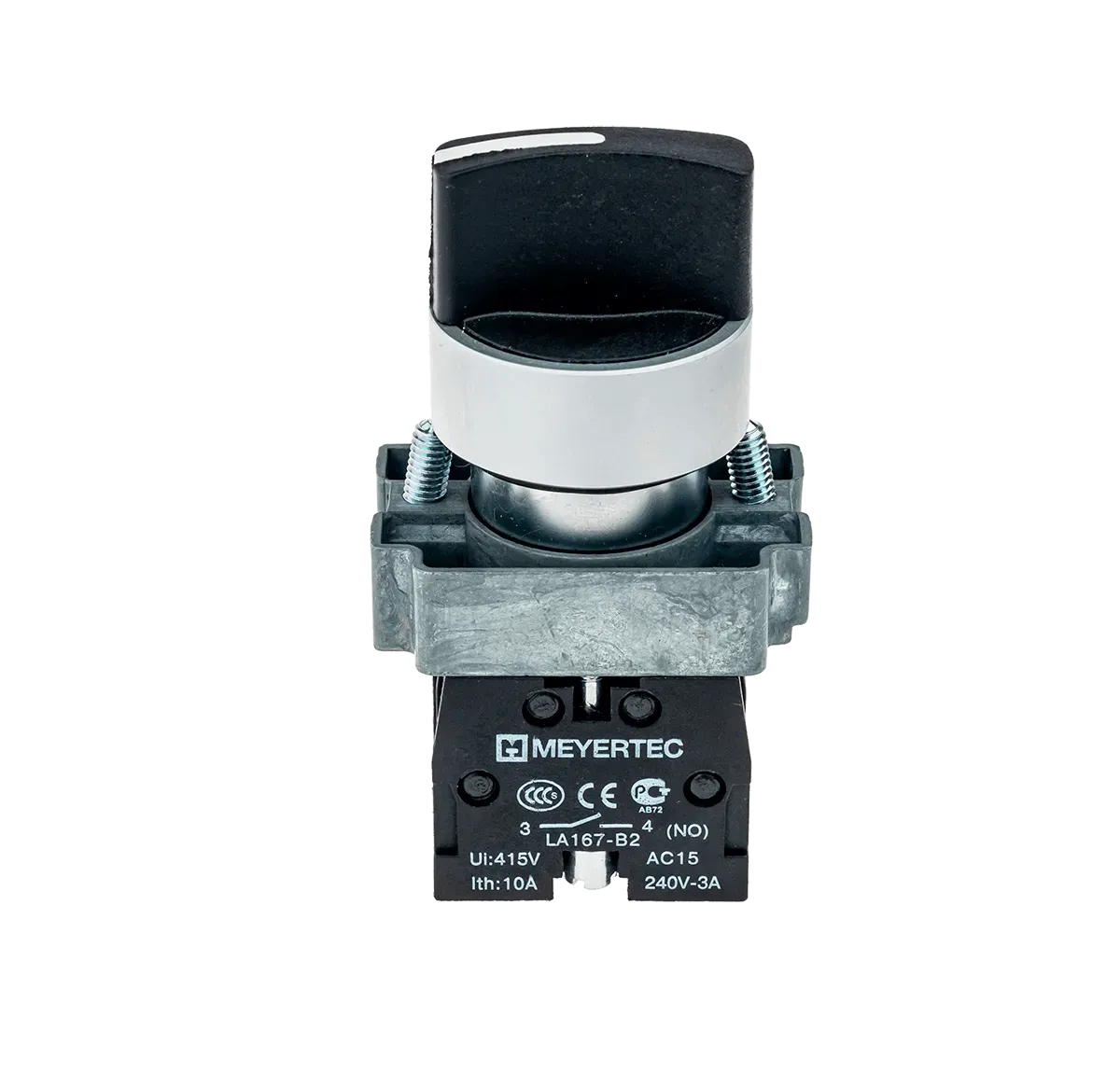 MTB2-BDZ133 MEYERTEC Переключатель, короткая ручка, черный, 3 полож. 2NO, фикс., металл 3 MTB2-BDZ133 MEYERTEC Переключатель, короткая ручка, черный, 3 полож. 2NO, фикс., металл — изображение 3