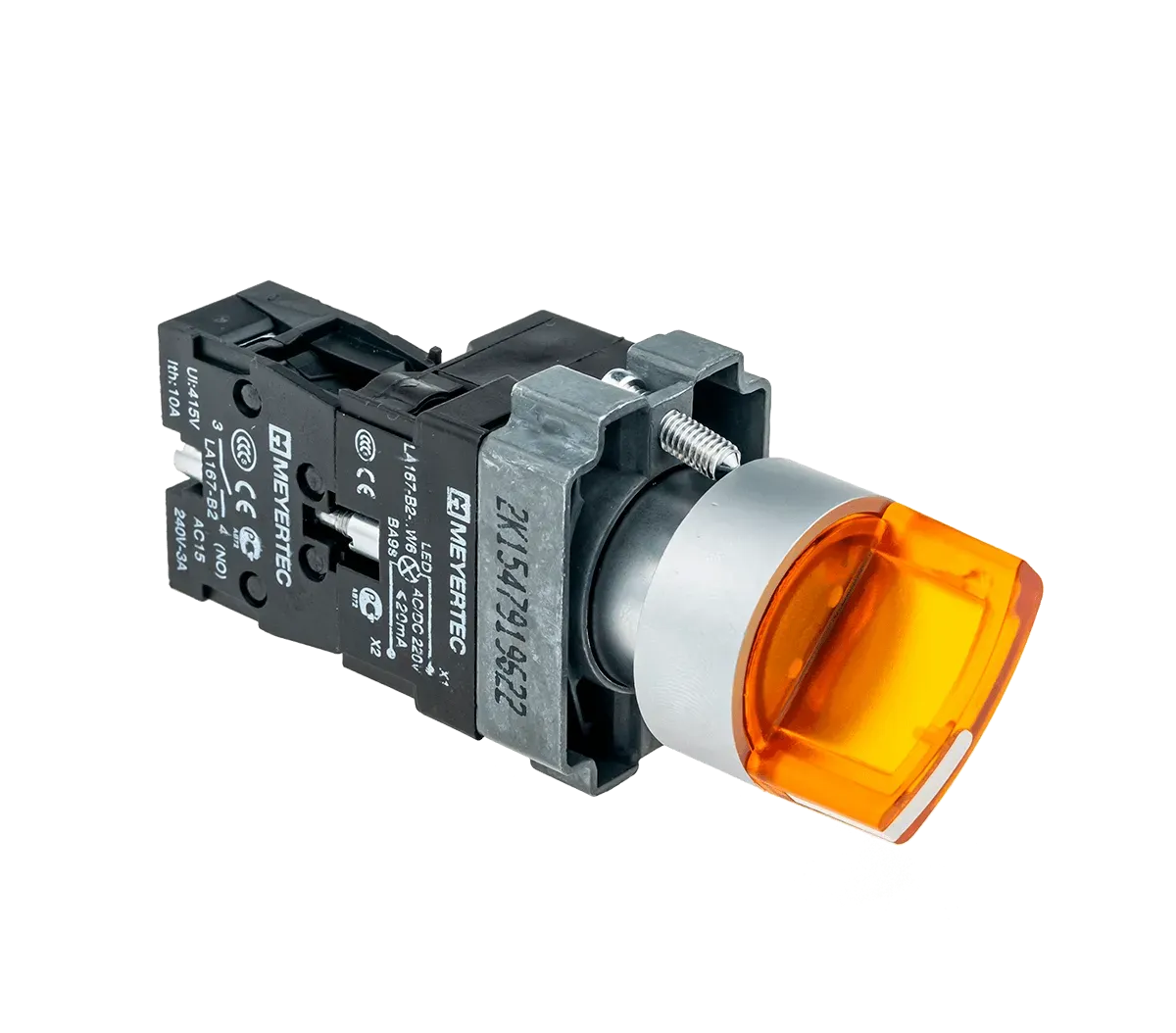MTB2-BK2561 MEYERTEC Переключатель с LED подсветкой, 24V AC/DC , желтый , 2 полож. 1NO, фикс., металл 3 MTB2-BK2561 MEYERTEC Переключатель с LED подсветкой, 24V AC/DC , желтый , 2 полож. 1NO, фикс., металл — изображение 3