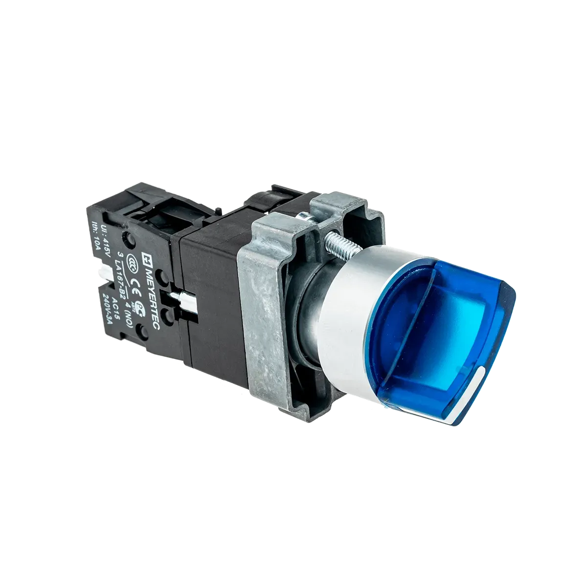 MTB2-BK2661 MEYERTEC Переключатель с LED подсветкой, 24V AC/DC , синий, 2 полож. 1NO, фикс., металл 3 MTB2-BK2661 MEYERTEC Переключатель с LED подсветкой, 24V AC/DC , синий, 2 полож. 1NO, фикс., металл — изображение 3