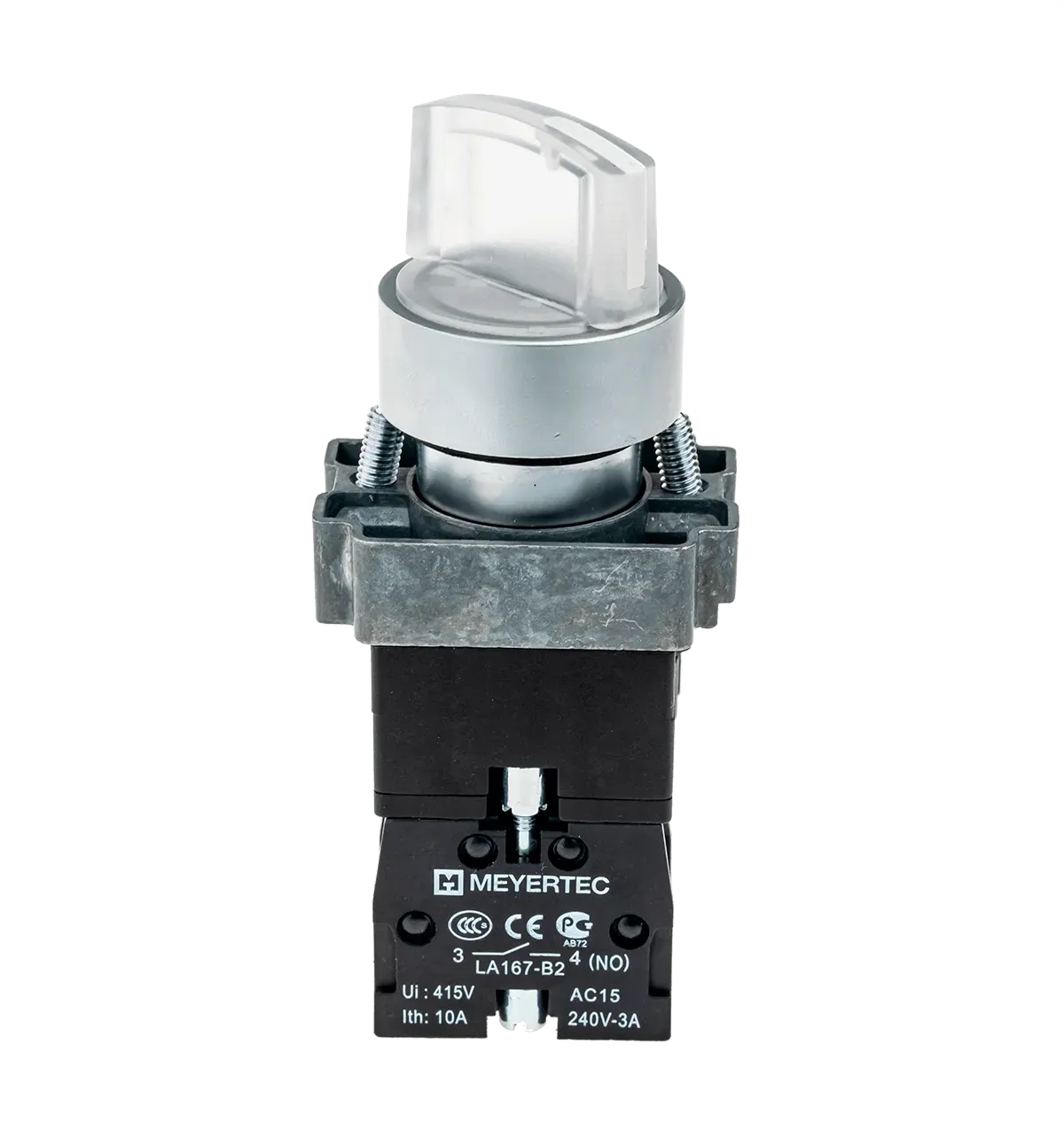 MTB2-BK2761 MEYERTEC Переключатель с LED подсветкой, 24V AC/DC , прозрачный, 2 полож. 1NO, фикс., металл 2 MTB2-BK2761 MEYERTEC Переключатель с LED подсветкой, 24V AC/DC , прозрачный, 2 полож. 1NO, фикс., металл — изображение 2