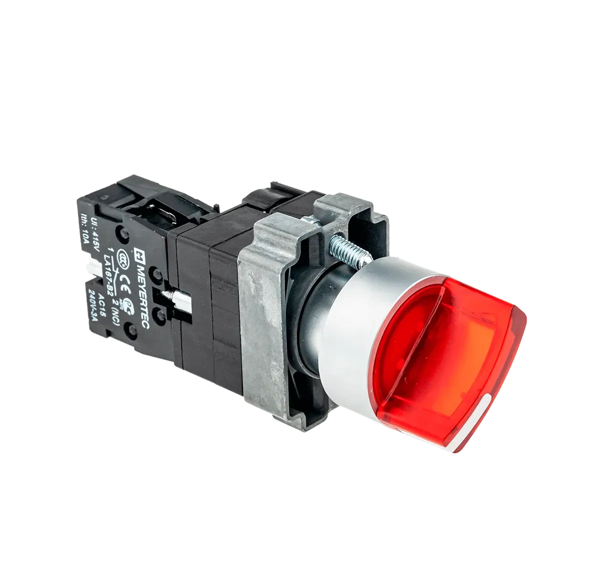 MTB2-BK3461 MEYERTEC Переключатель с LED подсветкой, 24V AC/DC , красный, 3 полож. 1NC, фикс., металл 3 MTB2-BK3461 MEYERTEC Переключатель с LED подсветкой, 24V AC/DC , красный, 3 полож. 1NC, фикс., металл — изображение 3