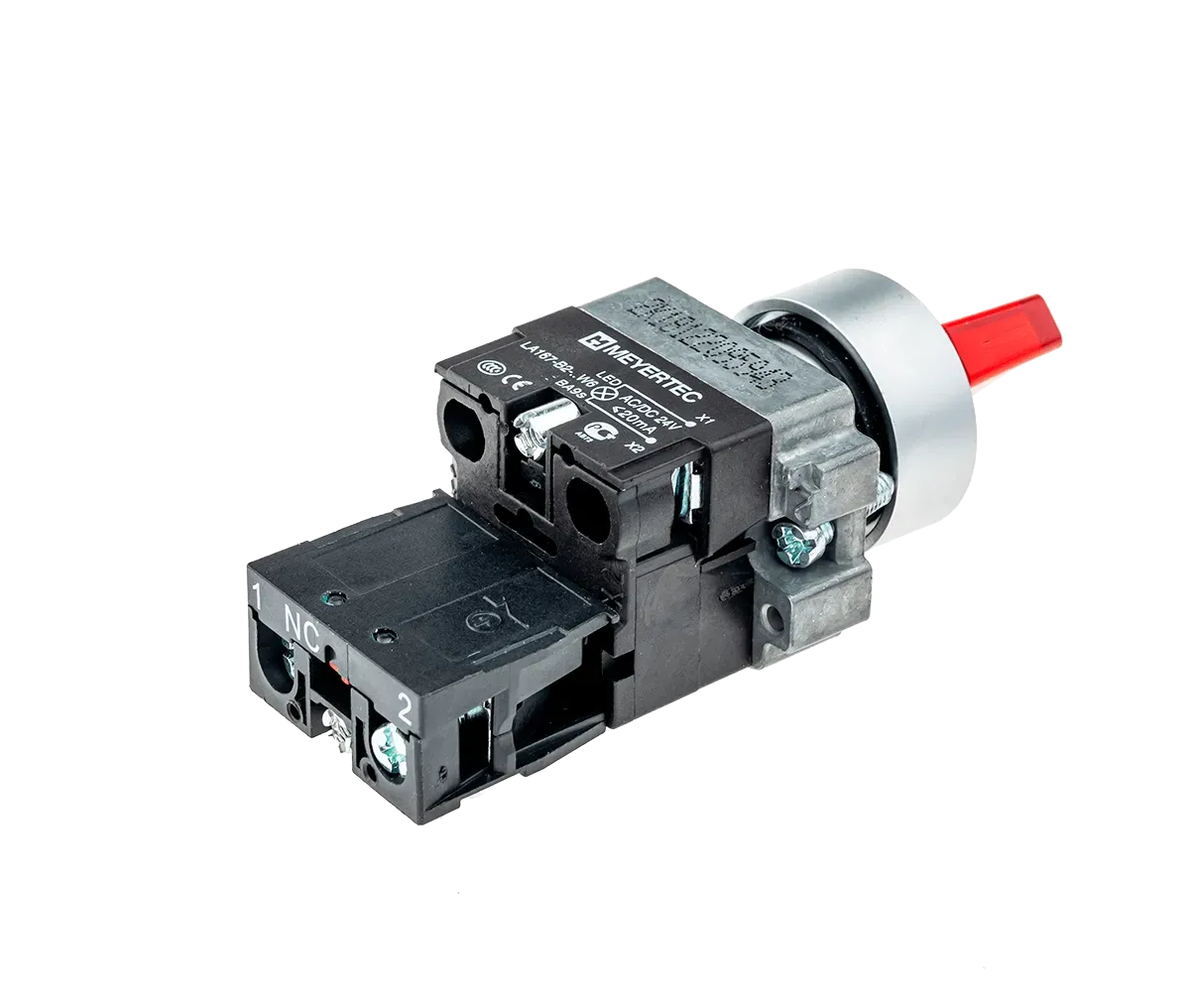 MTB2-BK3461 MEYERTEC Переключатель с LED подсветкой, 24V AC/DC , красный, 3 полож. 1NC, фикс., металл 4 MTB2-BK3461 MEYERTEC Переключатель с LED подсветкой, 24V AC/DC , красный, 3 полож. 1NC, фикс., металл — изображение 4