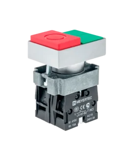 MTB2-BLZ1584 MEYERTEC Кнопка двойная, красный/зеленый, 1NO+1NC, выступающий толкатель, металл
