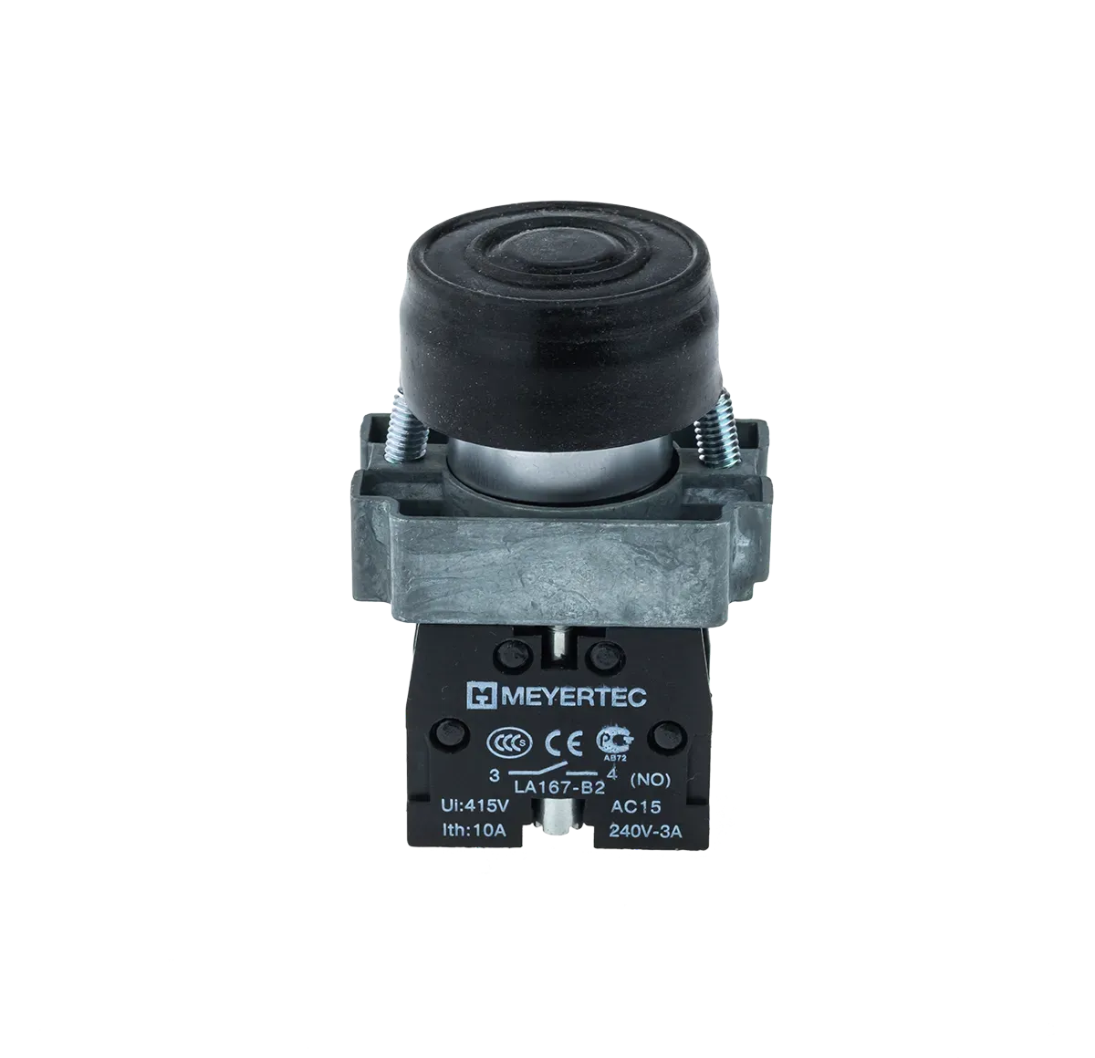 MTB2-BPZ112 MEYERTEC Кнопка в кожухе, черная, 1NO, металл 2 MTB2-BPZ112 MEYERTEC Кнопка в кожухе, черная, 1NO, металл — изображение 2