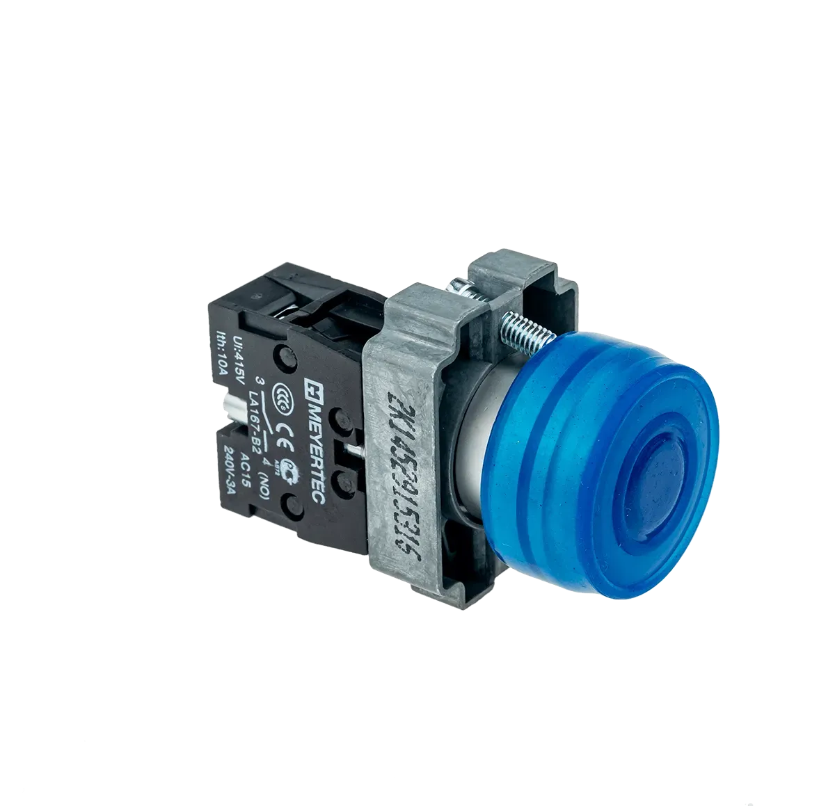 MTB2-BPZ116 MEYERTEC Кнопка в кожухе, синяя, 1NO, металл 3 MTB2-BPZ116 MEYERTEC Кнопка в кожухе, синяя, 1NO, металл — изображение 3