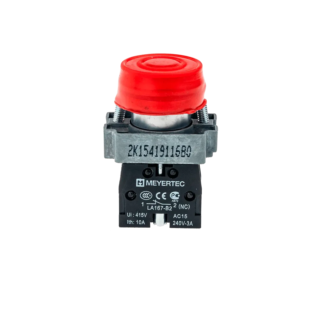 MTB2-BPZ124 MEYERTEC Кнопка в кожухе, красная, 1NC, металл 3 MTB2-BPZ124 MEYERTEC Кнопка в кожухе, красная, 1NC, металл — изображение 3