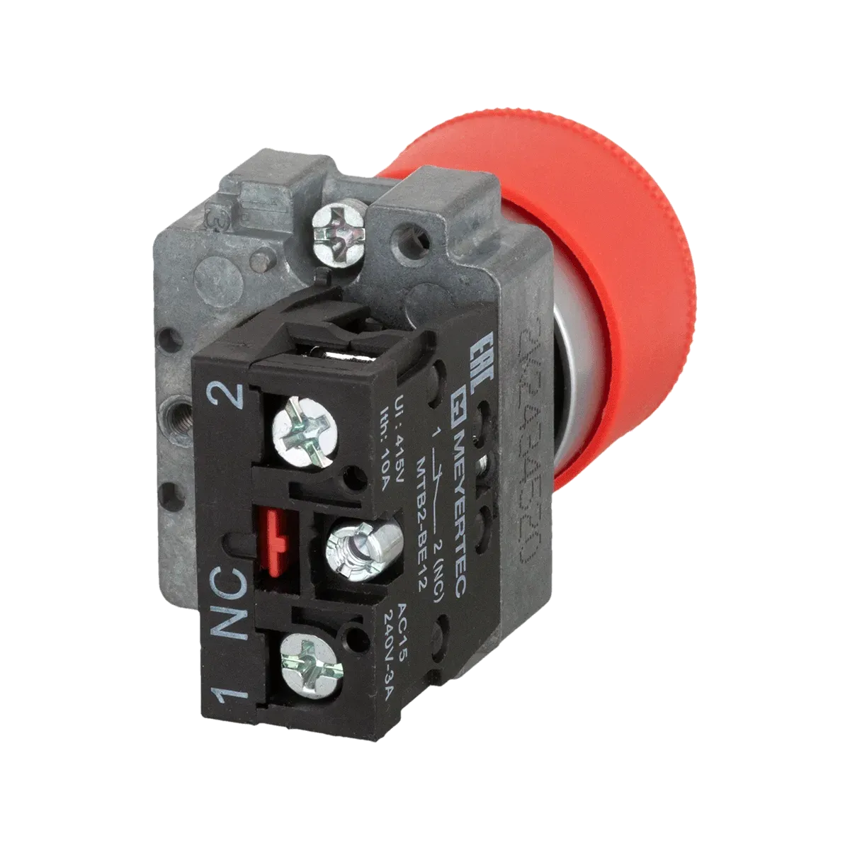 MTB2-BSZ1244 MEYERTEC Кнопка грибовидная возврат поворотом, 1NC, красный, Ø30 мм, металл 3 MTB2-BSZ1244 MEYERTEC Кнопка грибовидная возврат поворотом, 1NC, красный, Ø30 мм, металл — изображение 3