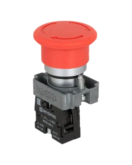 MTB2-BSZ1254 MEYERTEC Кнопка грибовидная возврат поворотом, 1NC, красный, Ø40 мм, металл
