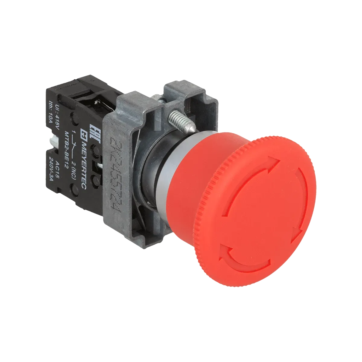 MTB2-BSZ1254 MEYERTEC Кнопка грибовидная возврат поворотом, 1NC, красный, Ø40 мм, металл 2 MTB2-BSZ1254 MEYERTEC Кнопка грибовидная возврат поворотом, 1NC, красный, Ø40 мм, металл — изображение 2