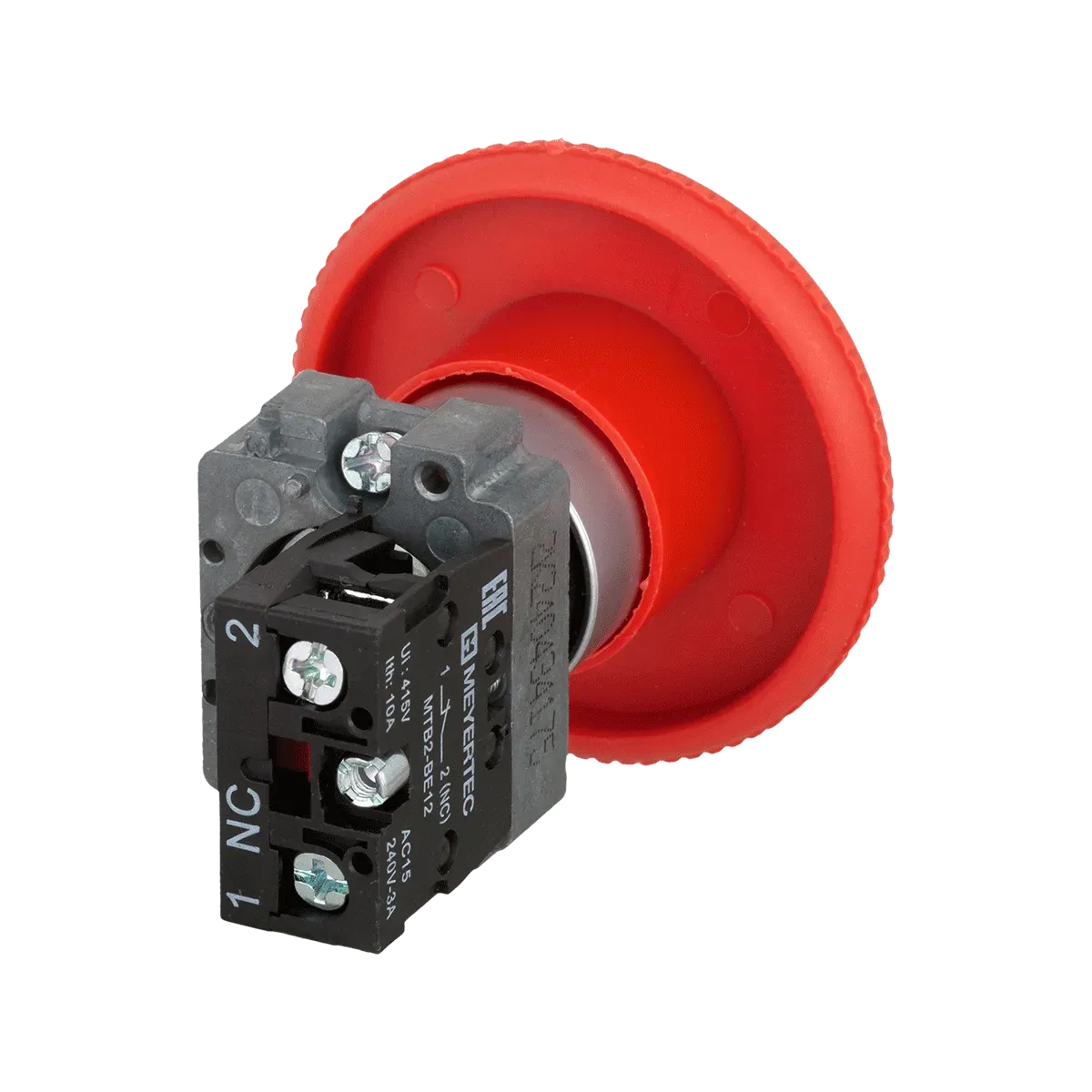 MTB2-BSZ1264 MEYERTEC Кнопка грибовидная возврат поворотом, 1NC, красный, Ø60 мм, металл 3 MTB2-BSZ1264 MEYERTEC Кнопка грибовидная возврат поворотом, 1NC, красный, Ø60 мм, металл — изображение 3