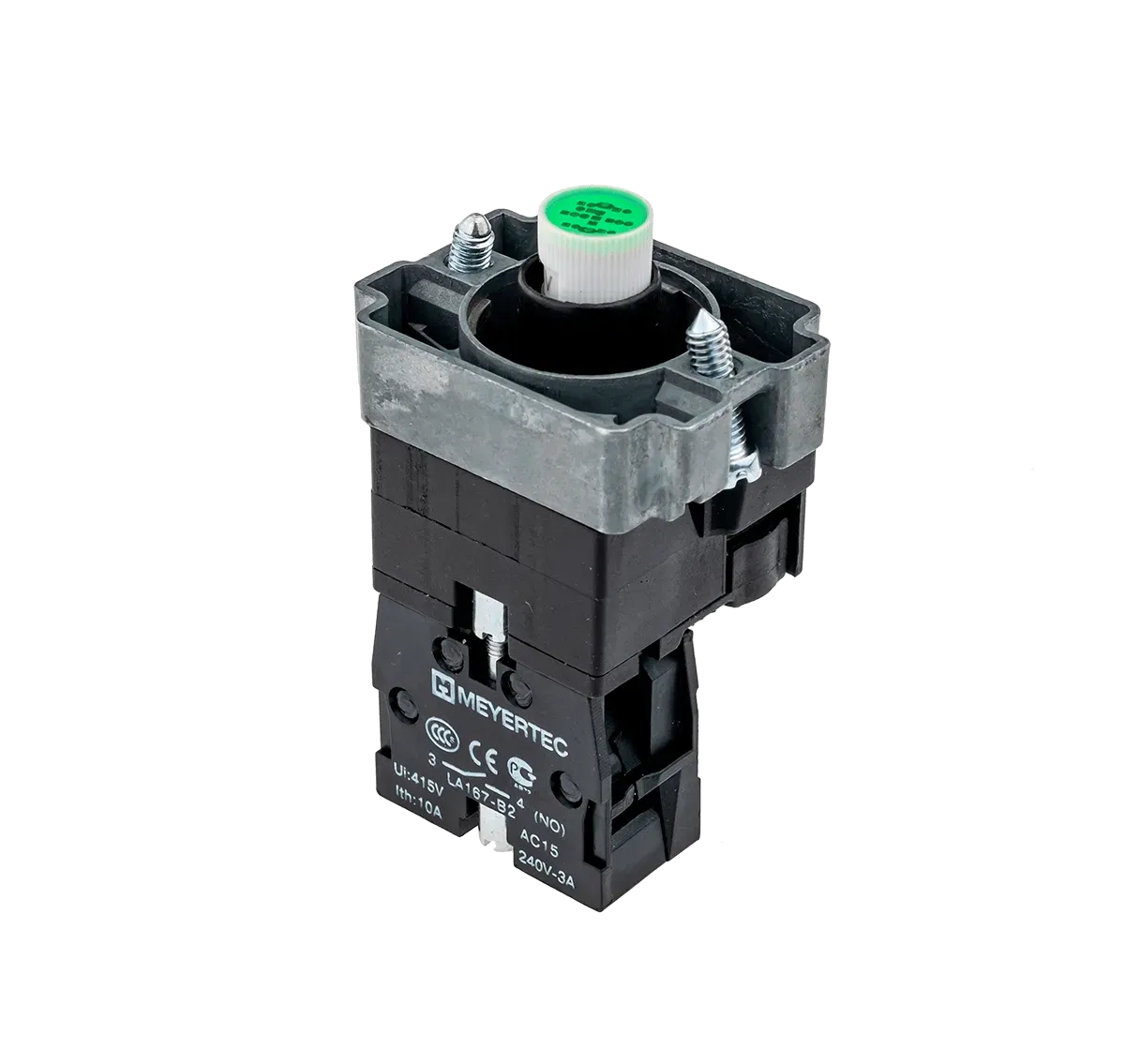MTB2-BW613 MEYERTEC Основание с модулем подсветки, 1NO блок-контакт, зеленый, 24V AC/DC, металл 3 MTB2-BW613 MEYERTEC Основание с модулем подсветки, 1NO блок-контакт, зеленый, 24V AC/DC, металл — изображение 3