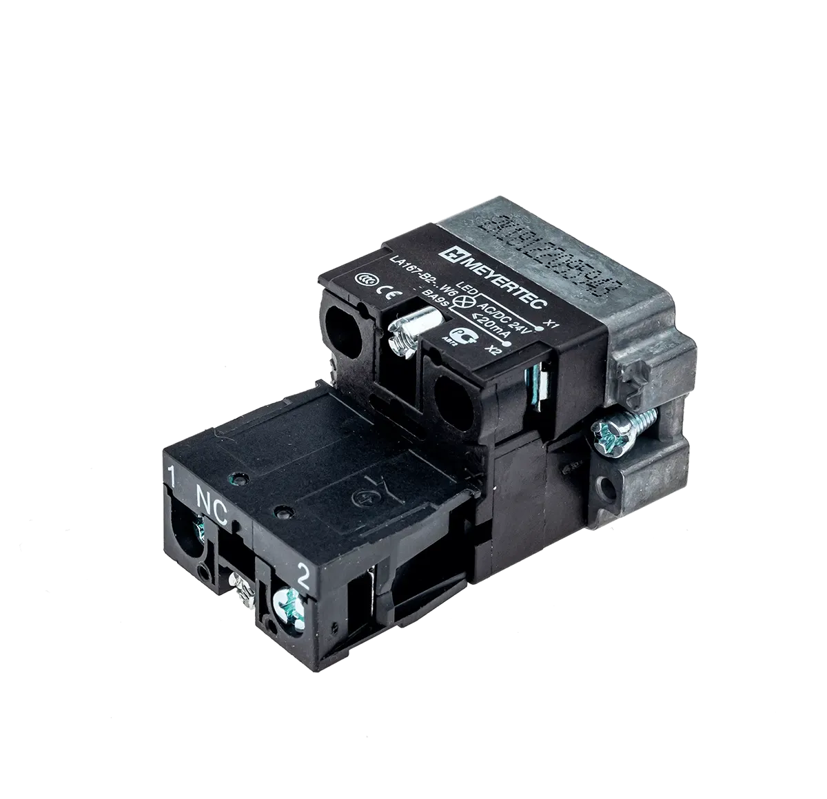 MTB2-BW614 MEYERTEC Основание с модулем подсветки, 1NC блок-контакт, красный, 24V AC/DC, металл 2 MTB2-BW614 MEYERTEC Основание с модулем подсветки, 1NC блок-контакт, красный, 24V AC/DC, металл — изображение 2