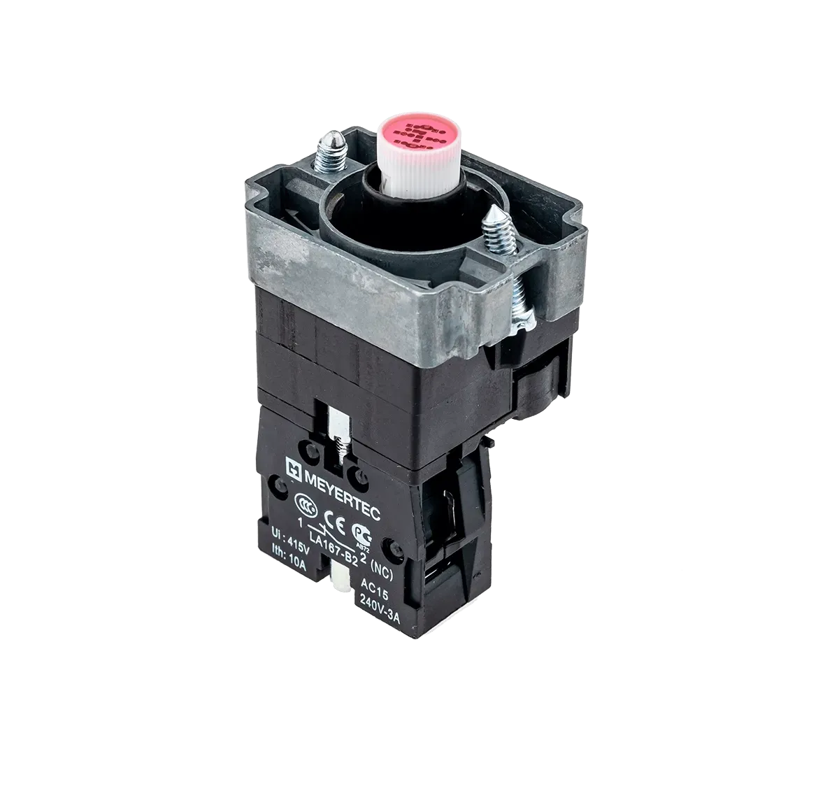 MTB2-BW614 MEYERTEC Основание с модулем подсветки, 1NC блок-контакт, красный, 24V AC/DC, металл 3 MTB2-BW614 MEYERTEC Основание с модулем подсветки, 1NC блок-контакт, красный, 24V AC/DC, металл — изображение 3