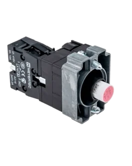 MTB2-BW634 MEYERTEC Основание с модулем подсветки, 1NC блок-контакт, красный, 220V AC/DC, металл