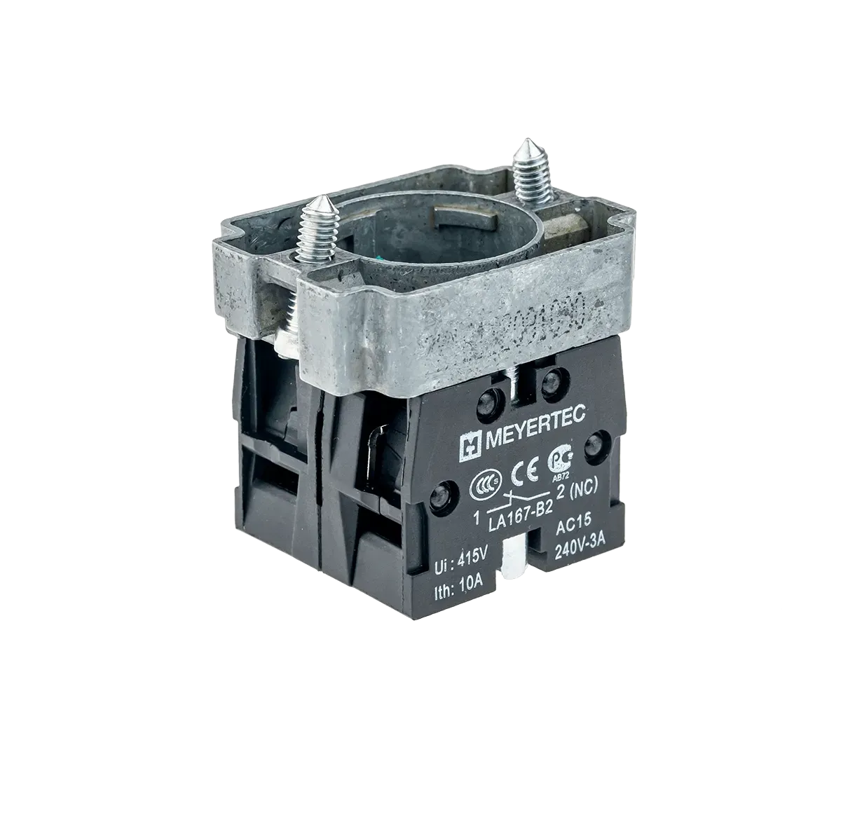 MTB2-BZ15 MEYERTEC Основание с блок-контактом, 1NO+1NC, металл 1 MTB2-BZ15