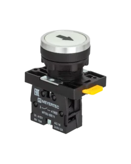 MTB2-EA12561 MEYERTEC Кнопка плоская белая, маркировка «стрелка вверх», 1NO, IP54, пластик
