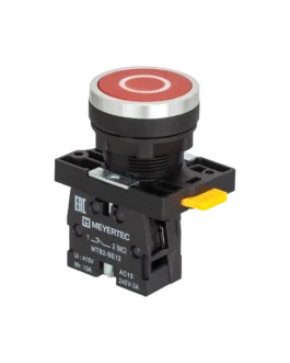 MTB2-EA41582 MEYERTEC Кнопка плоская красная, маркировка «O», 1NC, IP54, пластик