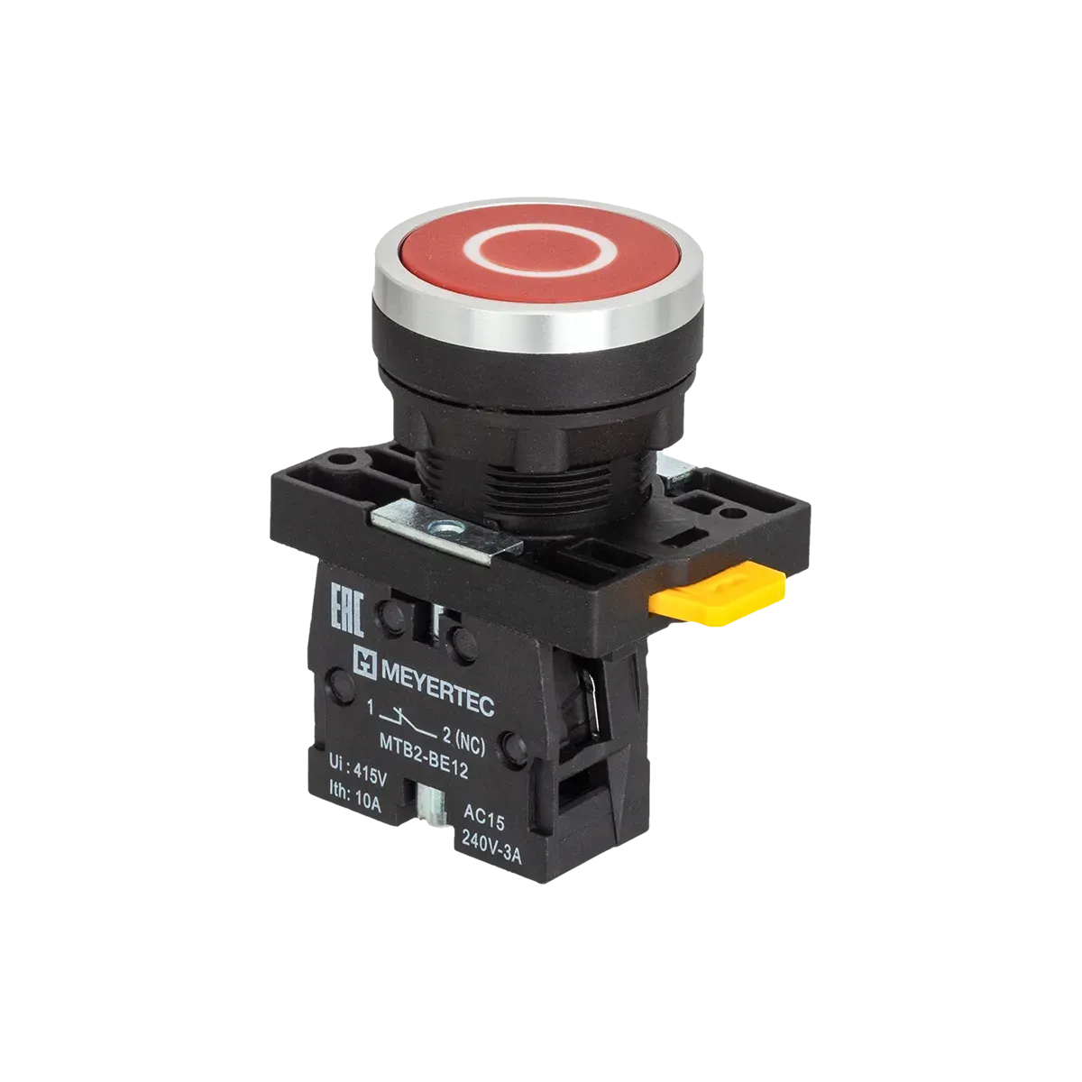 MTB2-EA41582 MEYERTEC Кнопка плоская красная, маркировка "O", 1NC, IP54, пластик 1 MTB2-EA41582