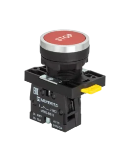 MTB2-EA41622 MEYERTEC Кнопка плоская красная, маркировка «STOP», 1NC, IP54, пластик