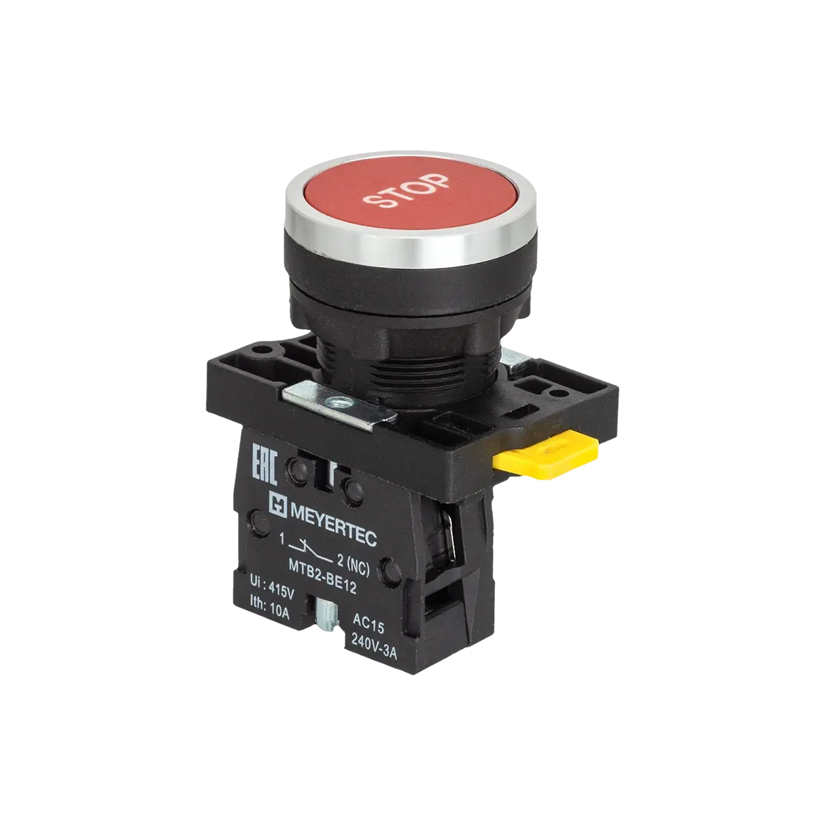 MTB2-EA41622 MEYERTEC Кнопка плоская красная, маркировка "STOP", 1NC, IP54, пластик 1 MTB2-EA41622