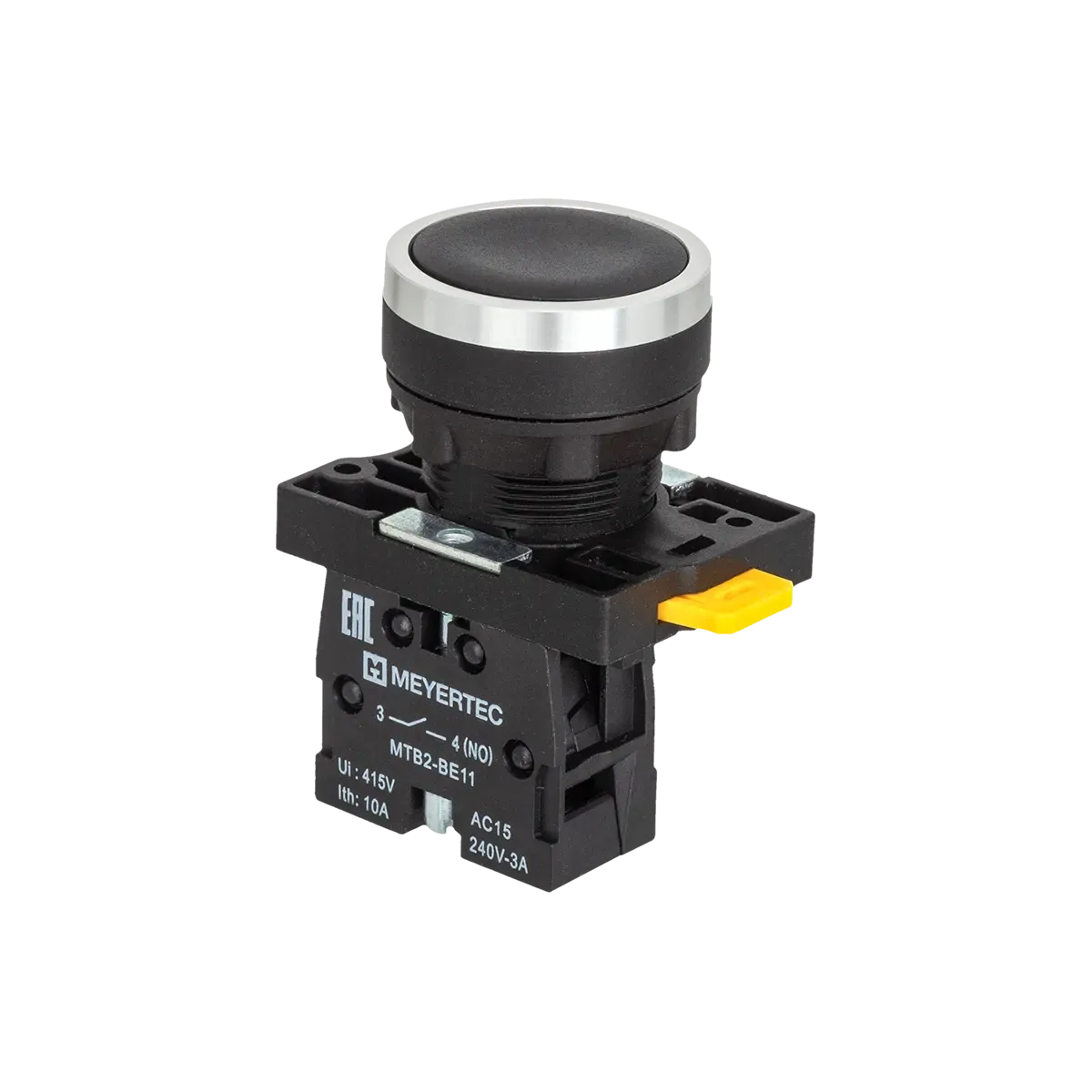 MTB2-EAZ112 MEYERTEC Кнопка плоская черная, 1NO, IP54, пластик 1 MTB2-EAZ112