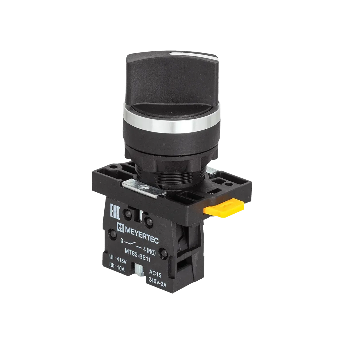 MTB2-EDZ114 MEYERTEC Переключатель на 2 положения с возвратом, короткая ручка, 1NO, IP54, пластик 1 MTB2-EDZ114