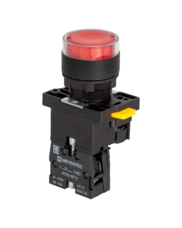 MTB2-EW34621 MEYERTEC Кнопка красная с подсветкой, 1NС, 24V AC/DC, IP54, пластик