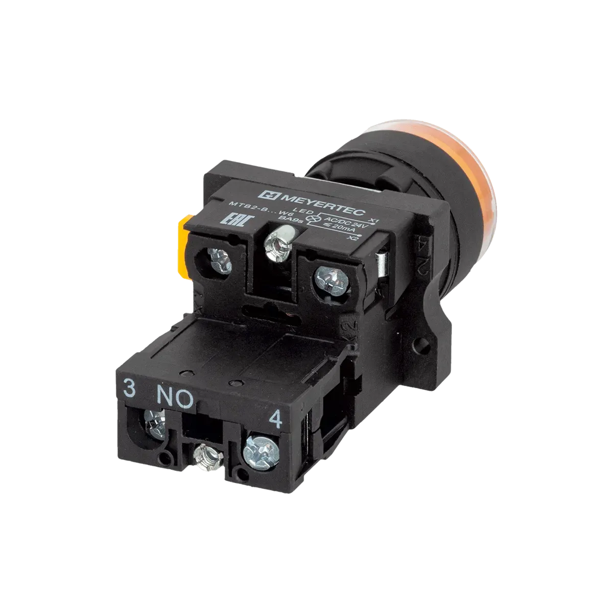 MTB2-EW35611 MEYERTEC Кнопка желтая с подсветкой, 1NO, 24V AC/DC, IP54, пластик 4 MTB2-EW35611 MEYERTEC Кнопка желтая с подсветкой, 1NO, 24V AC/DC, IP54, пластик — изображение 4