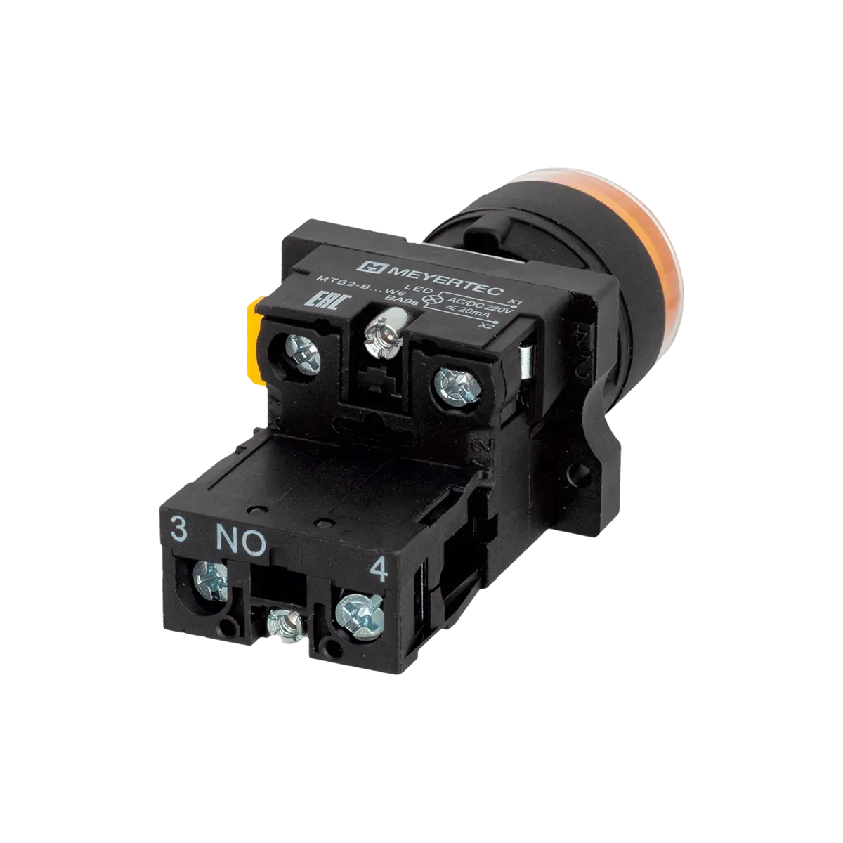 MTB2-EW35613 MEYERTEC Кнопка желтая с подсветкой, 1NO, 220V AC/DC, IP54, пластик 4 MTB2-EW35613 MEYERTEC Кнопка желтая с подсветкой, 1NO, 220V AC/DC, IP54, пластик — изображение 4