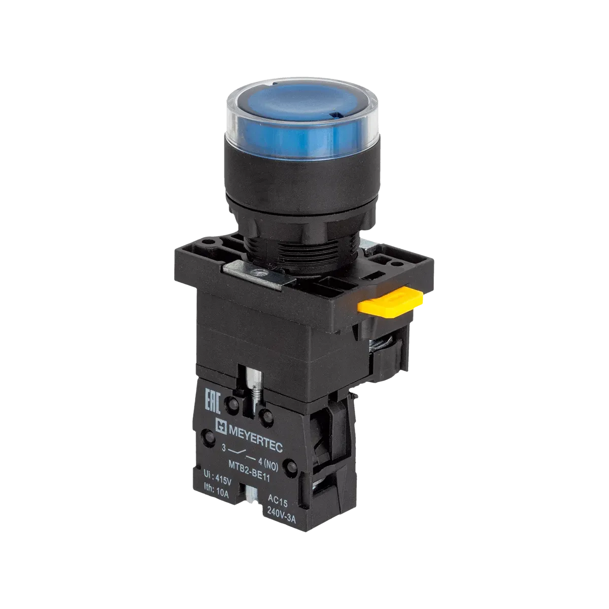 MTB2-EW36611 MEYERTEC Кнопка синяя с подсветкой, 1NO, 24V AC/DC, IP54, пластик 1 MTB2-EW36611