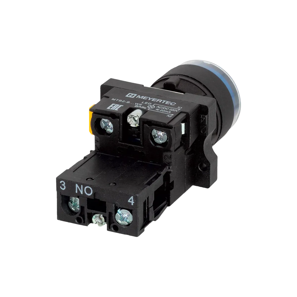MTB2-EW36613 MEYERTEC Кнопка синяя с подсветкой, 1NO, 220V AC/DC, IP54, пластик 4 MTB2-EW36613 MEYERTEC Кнопка синяя с подсветкой, 1NO, 220V AC/DC, IP54, пластик — изображение 4