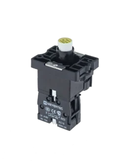 MTB2-EW615 MEYERTEC Основание с модулем подсветки, 1NO блок-контакт, желтый, 24V AC/DC, пластик