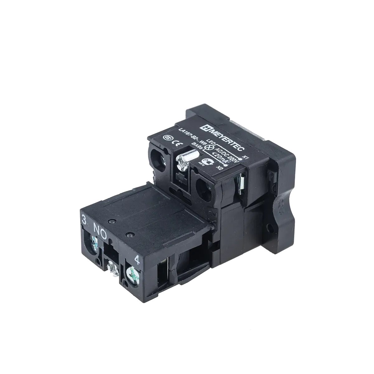 MTB2-EW616 MEYERTEC Основание с модулем подсветки, 1NO блок-контакт, синий, 24V AC/DC, пластик 2 MTB2-EW616 MEYERTEC Основание с модулем подсветки, 1NO блок-контакт, синий, 24V AC/DC, пластик — изображение 2
