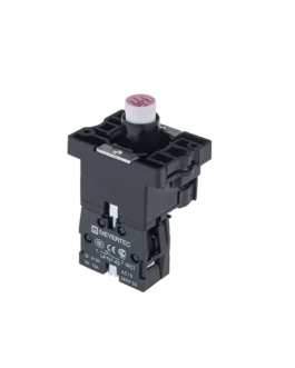 MTB2-EW634 MEYERTEC Основание с модулем подсветки, 1NC блок-контакт, красный, 220V AC/DC, пластик