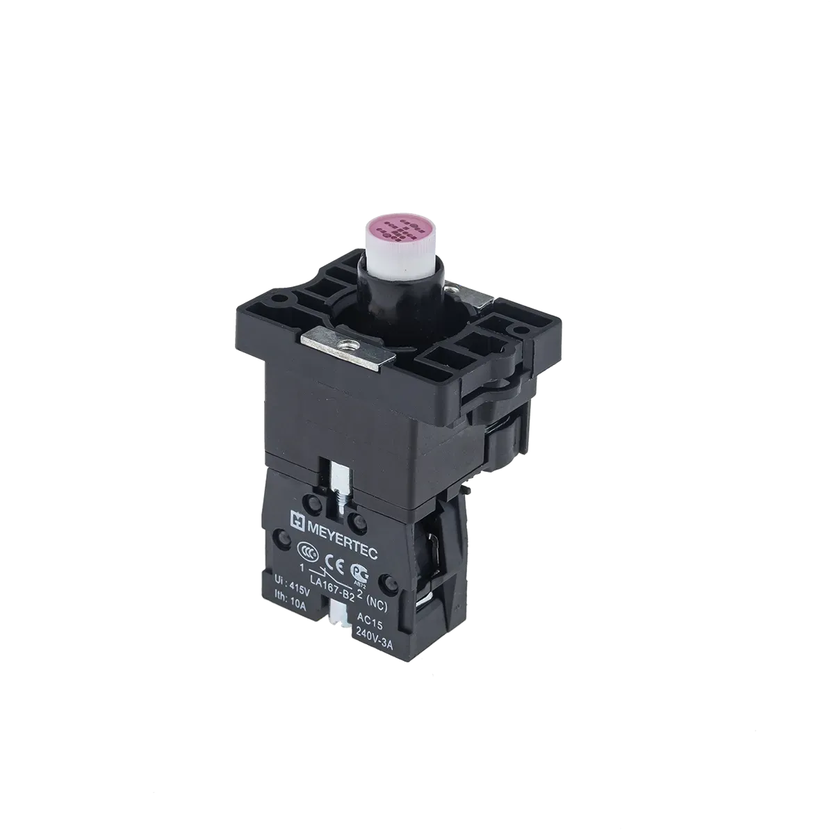 MTB2-EW634 MEYERTEC Основание с модулем подсветки, 1NC блок-контакт, красный, 220V AC/DC, пластик 1 MTB2-EW634